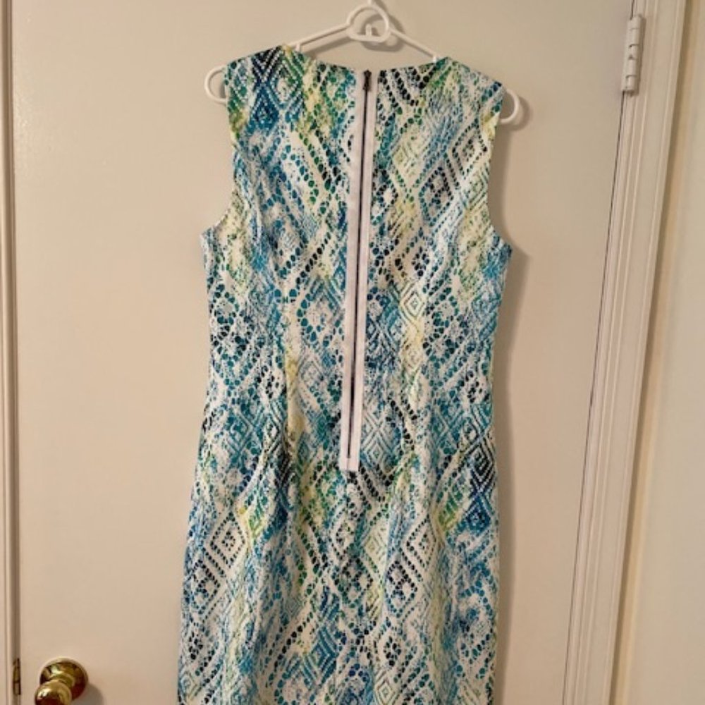 Tahari Sleeveless Cotton Dress, Size 10 - Picture 2 of 2